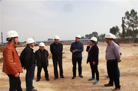 集團(tuán)公司第四監(jiān)事會領(lǐng)導(dǎo)視察我司在建工程