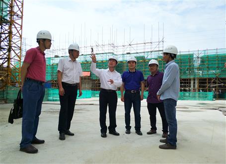 覃振華、劉國江到梧州佛子時代廣場項目調研